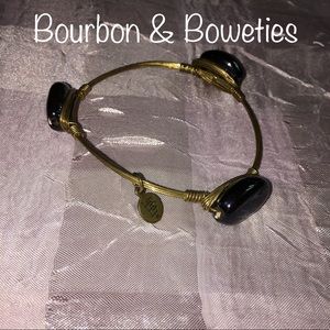 🖤 Bourbon & Boweties 🖤 Black Stone Bangle